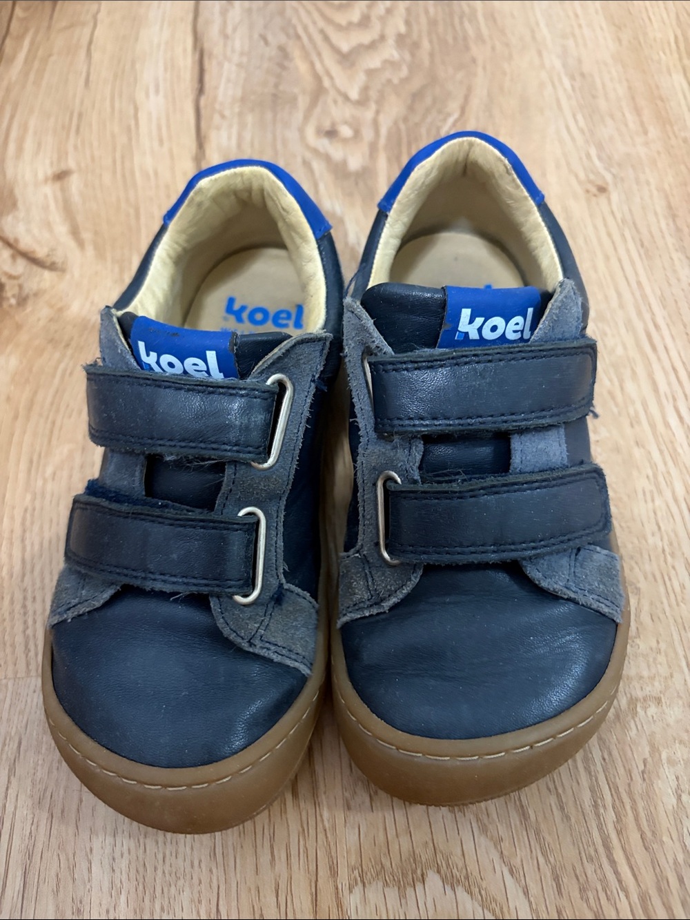 Kids Navy & Blue Velcro Sneakers